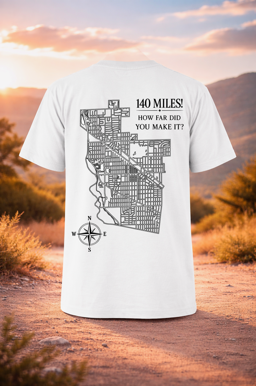 Park Ridge street map shirt back